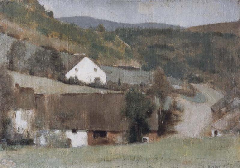 Fernand Khnopff In Fosset The Hamlet Germany oil painting art